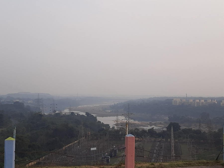 Maithon reservoir on the district border