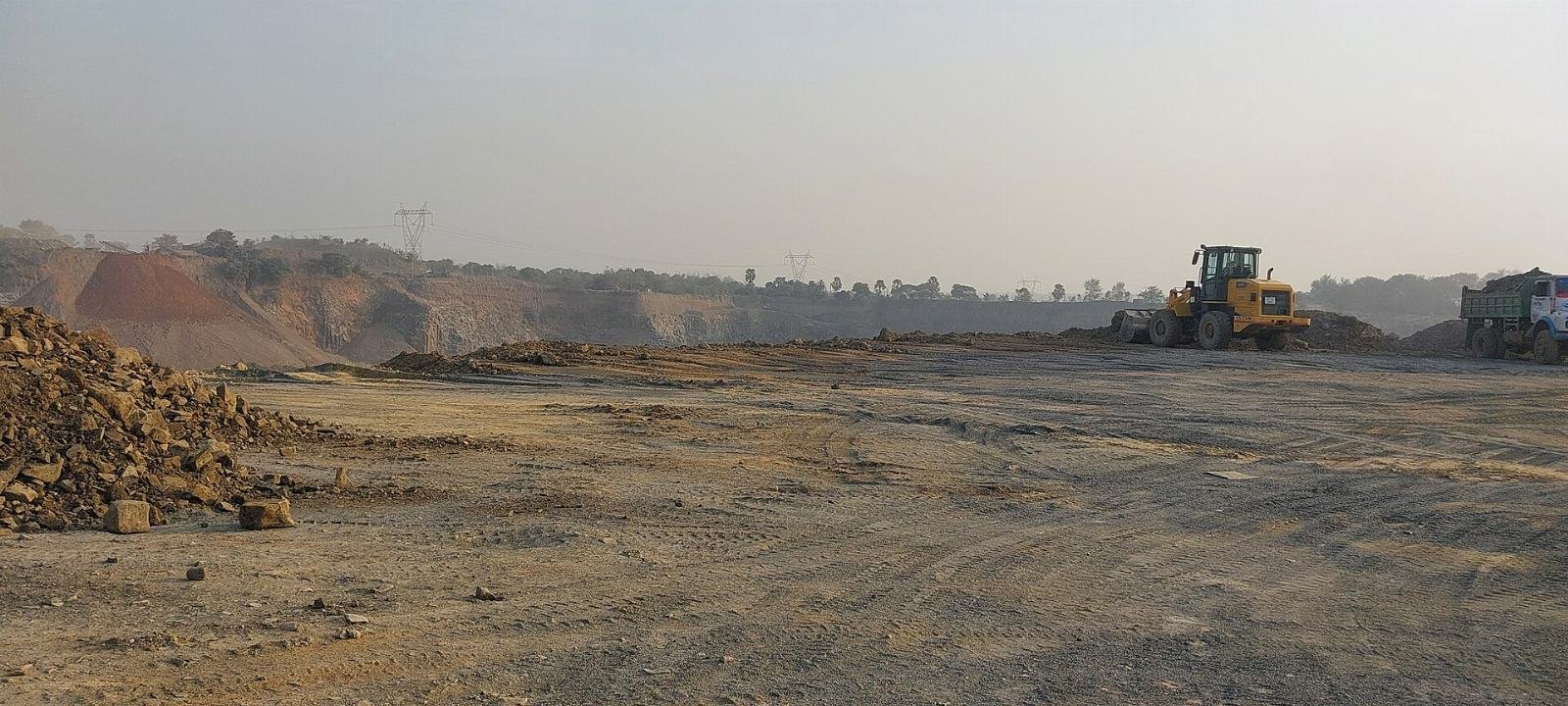 Stone quarry and loading yard in the Santhal Pargana